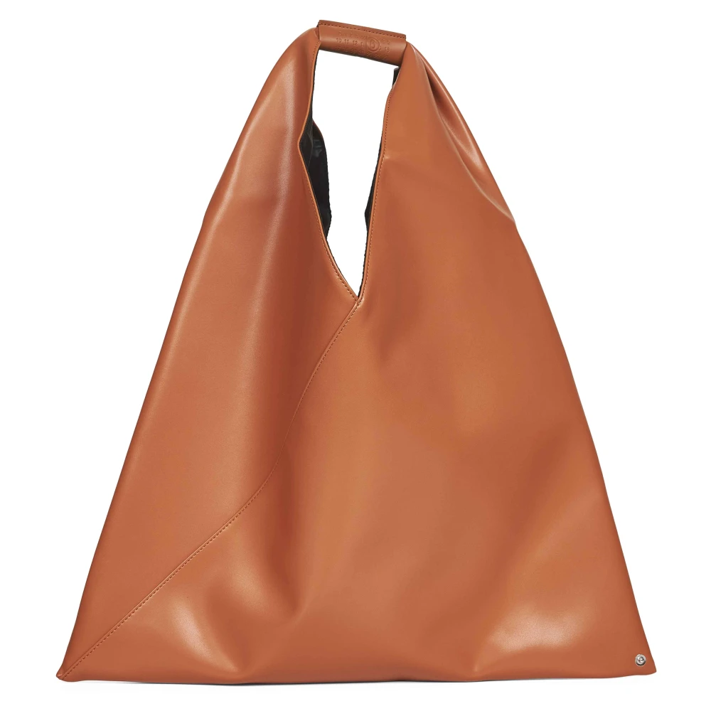 Mm6 Maison Margiela Women's Orange Stylish Pu Leather Shoulder Bag