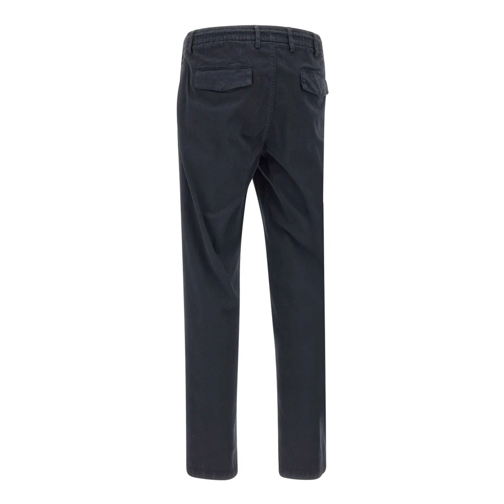Eleventy Blauwe Katoenen Jogger Broek Blue Heren