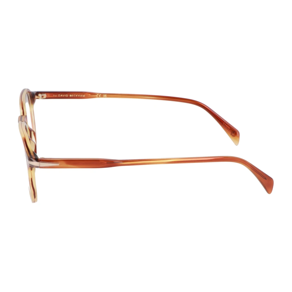 Eyewear by David Beckham Retro Ronde Montuur Brillencollectie Brown Unisex