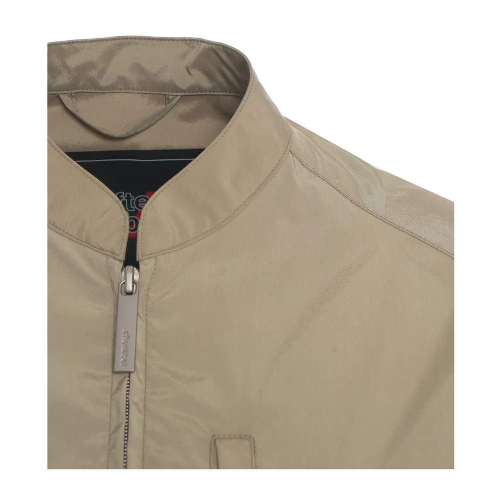 Afterlabel Groene Asymmetrische Jas met Opstaande Kraag Green Dames