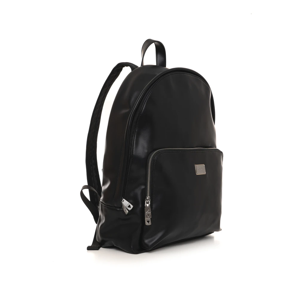 Guess Stijlvolle Milano Rugzak met Ritssluiting Black Heren