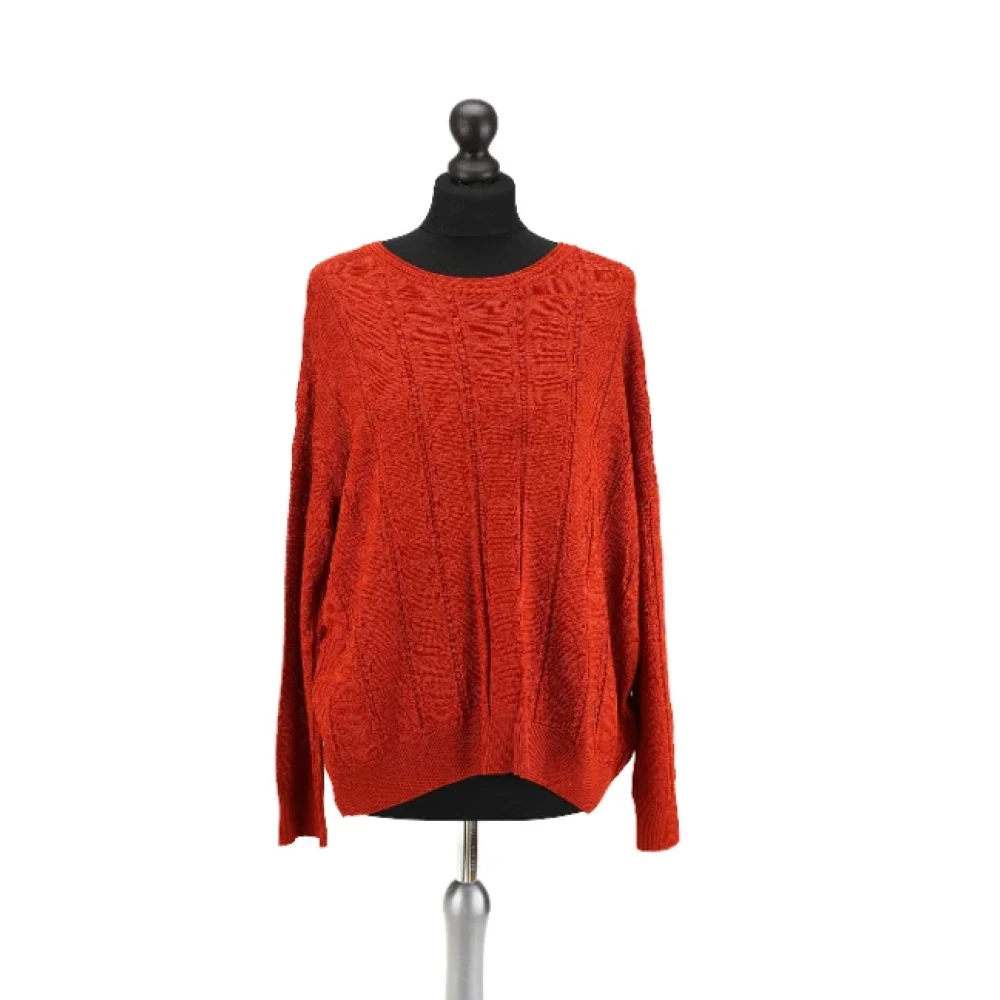 Missoni Pre-owned Wool tops Orange Dames