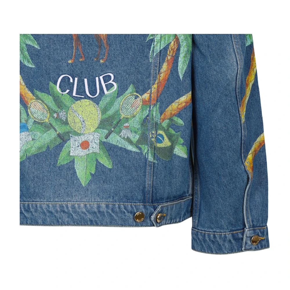 Casablanca Denim Tennis Club Jack Zwart Blue Heren