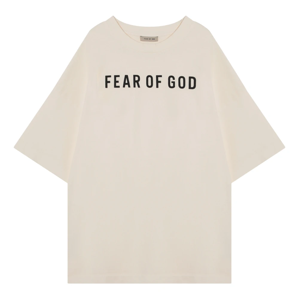 Fear Of God Korte mouwen ronde hals T-shirt Beige Heren