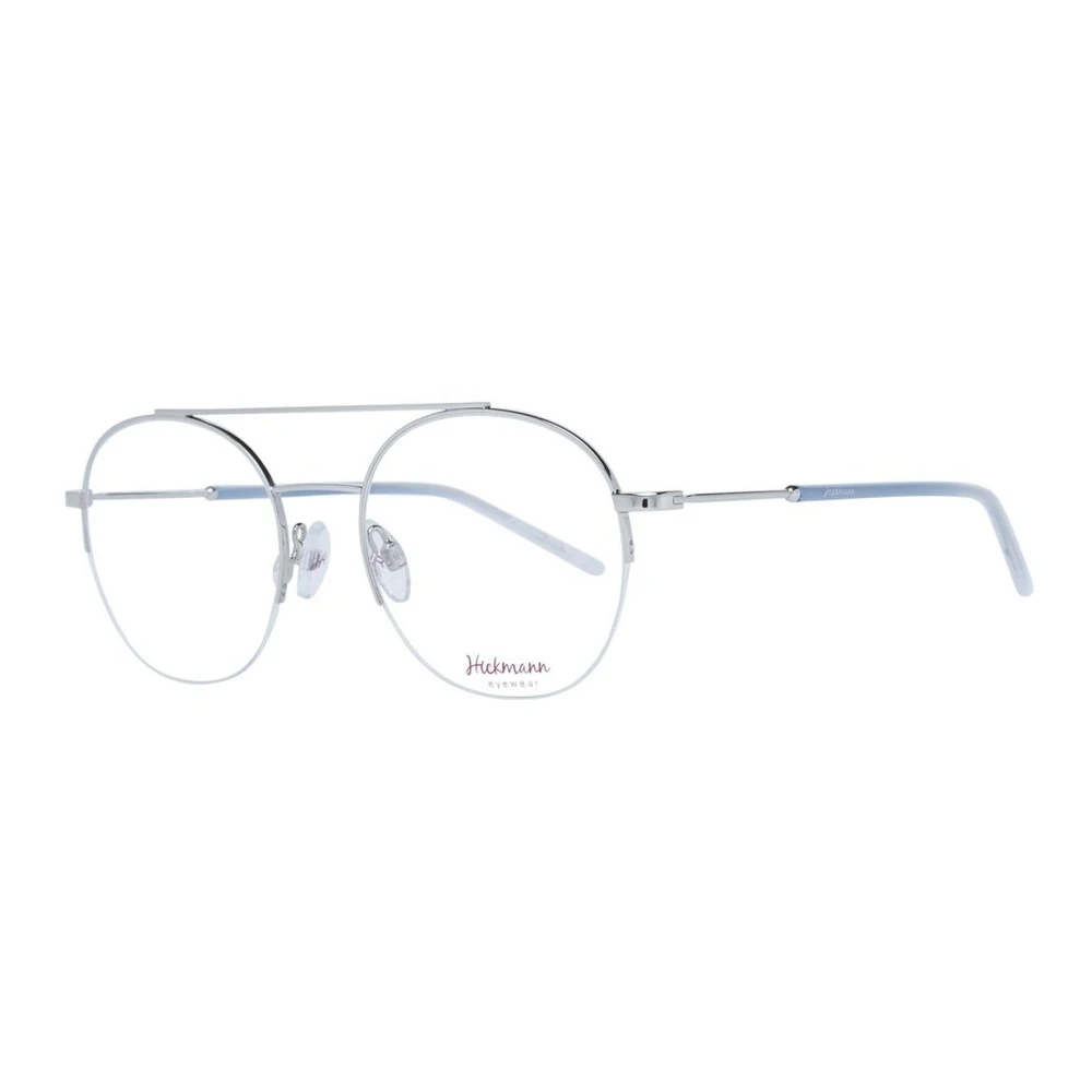 Ana Hickmann Zilveren Aviator Half-Rim Optische Frames Gray Dames