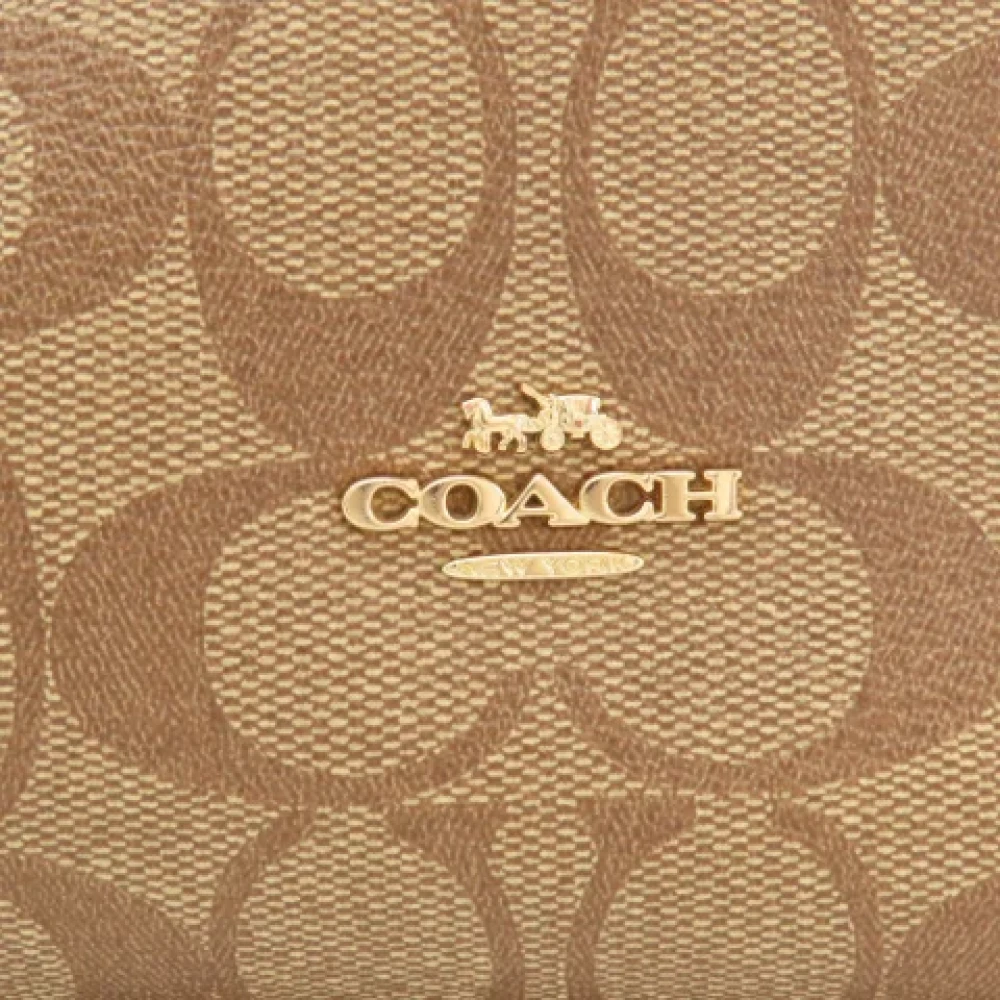 Coach Pre-owned Plastic shoulder-bags Brown Dames