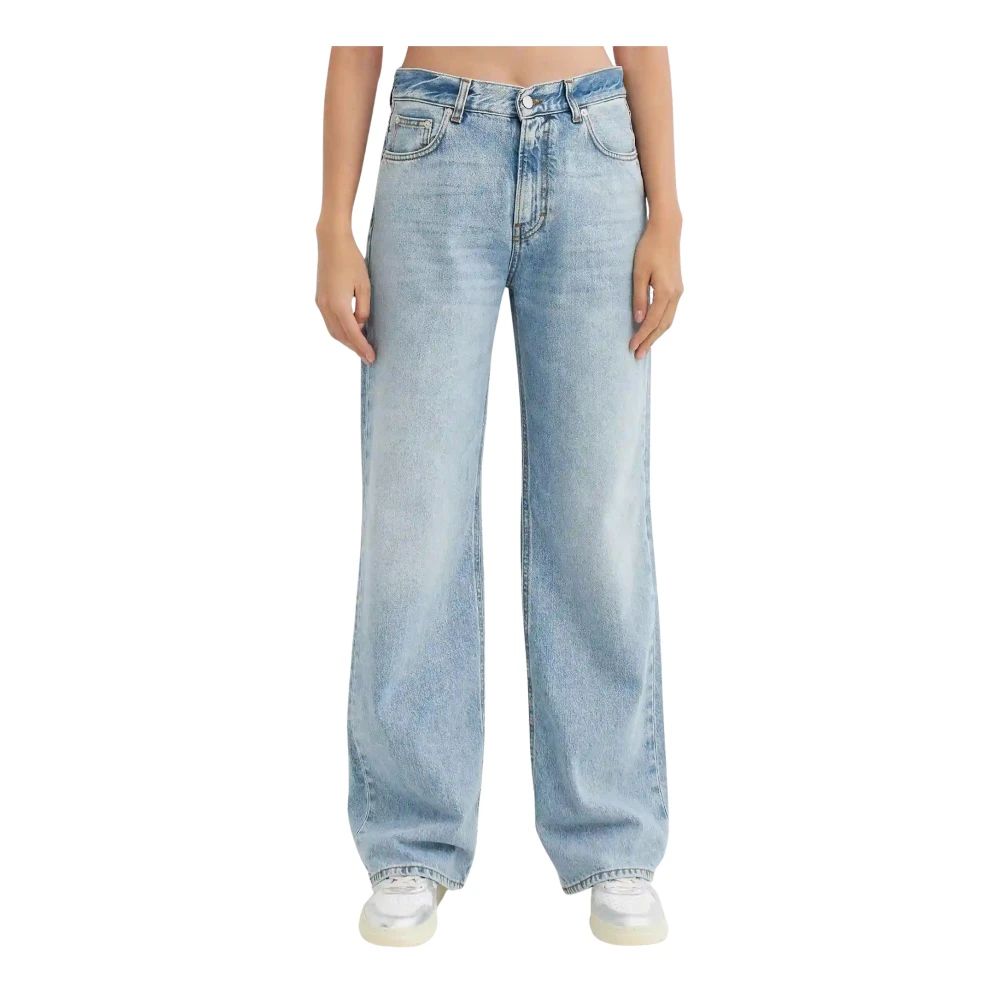 Haikure Blue Wide Jeans, Female, W26, Relaxed Fit Jeans