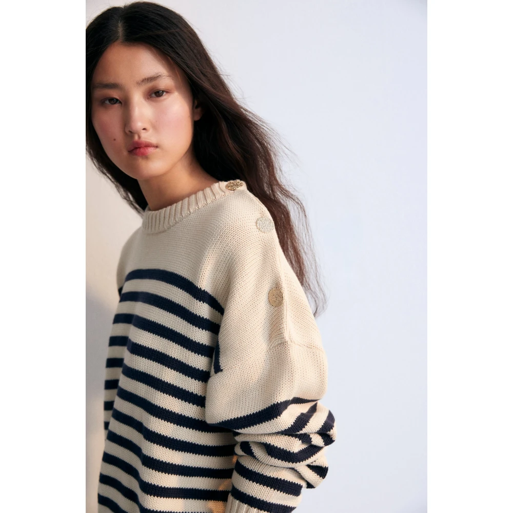 The New Society Pyrgos Vrouw Jumper Blue Dames