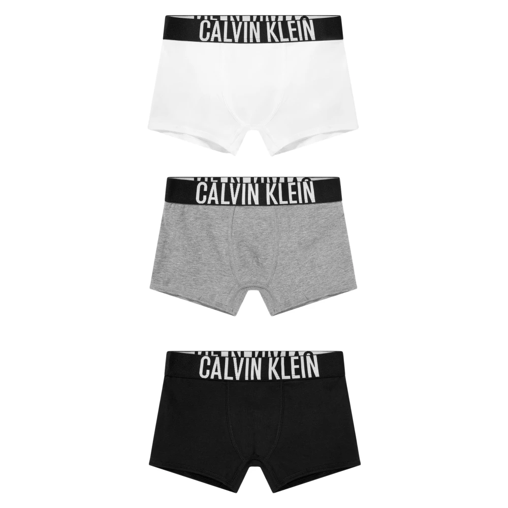 Calvin Klein Boys Black Kids Boxers, 12 Y, 3 Pack Boxer Shorts Set