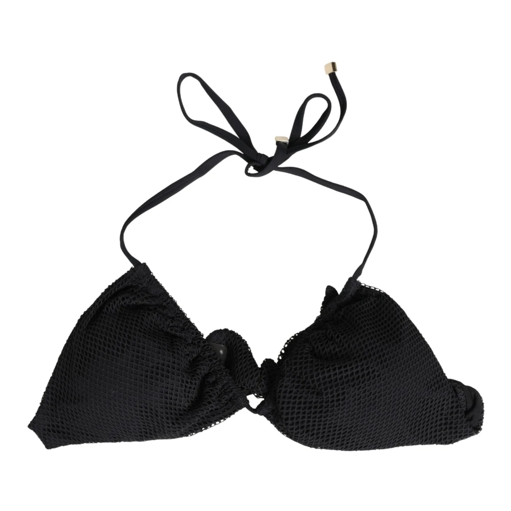 Dolce & Gabbana Women's Black Padded Triangle Bikini Top - Bikinis - Xs - Swimwear