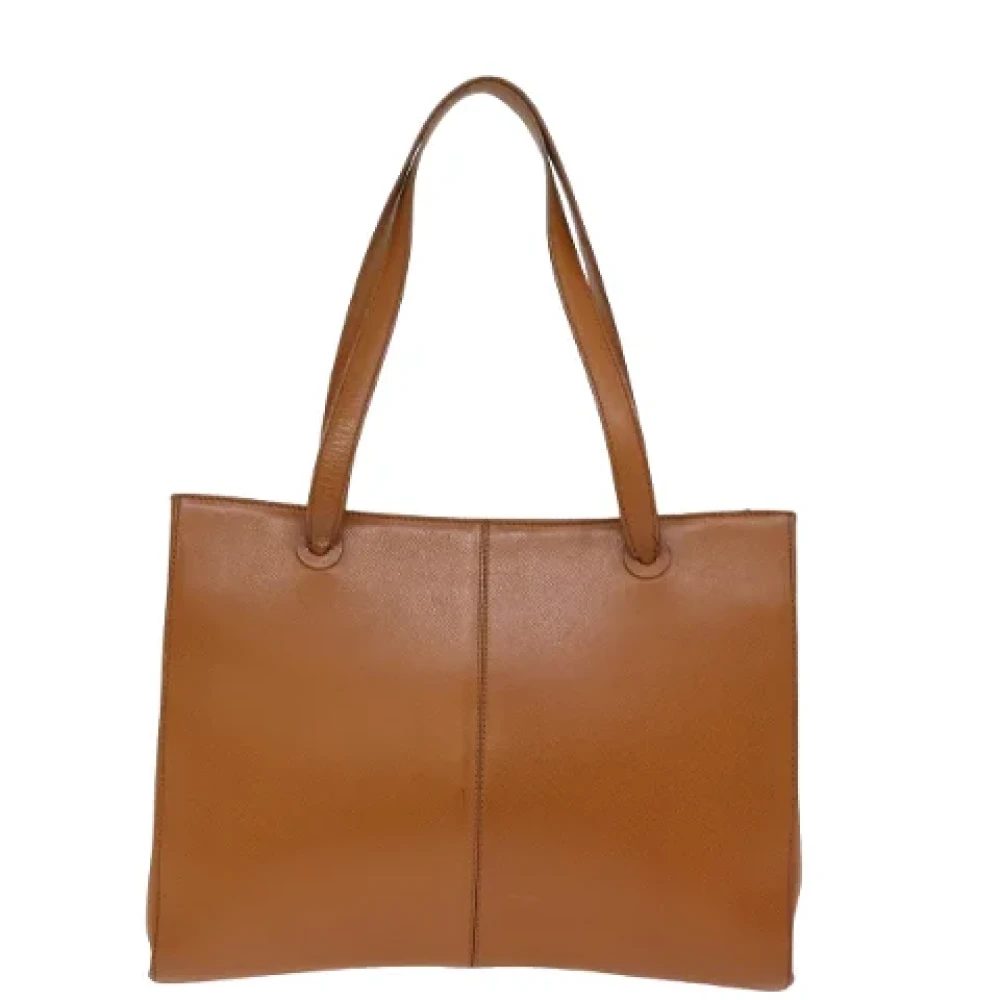 Chanel Vintage Pre-owned Leather totes Brown Dames