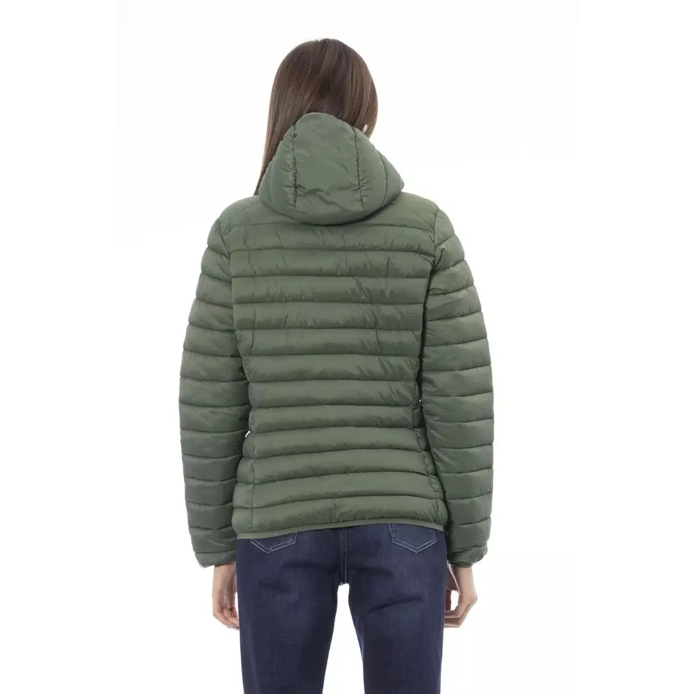 Invicta Stijlvolle Gewatteerde Hoodie Jas voor Vrouwen Green Dames