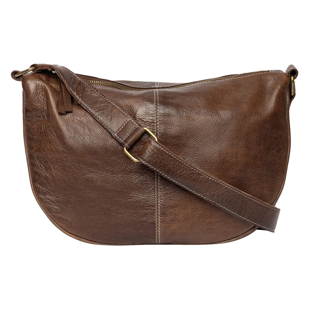 Re:designed Elegante Crossbody Tas voor Stijlvolle Volwassenen Brown Dames