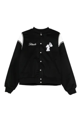 Baggy Collegiate Logo Short Bomber