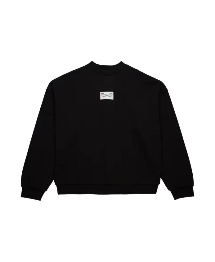 sweat-noir-oversize-a-col-rond