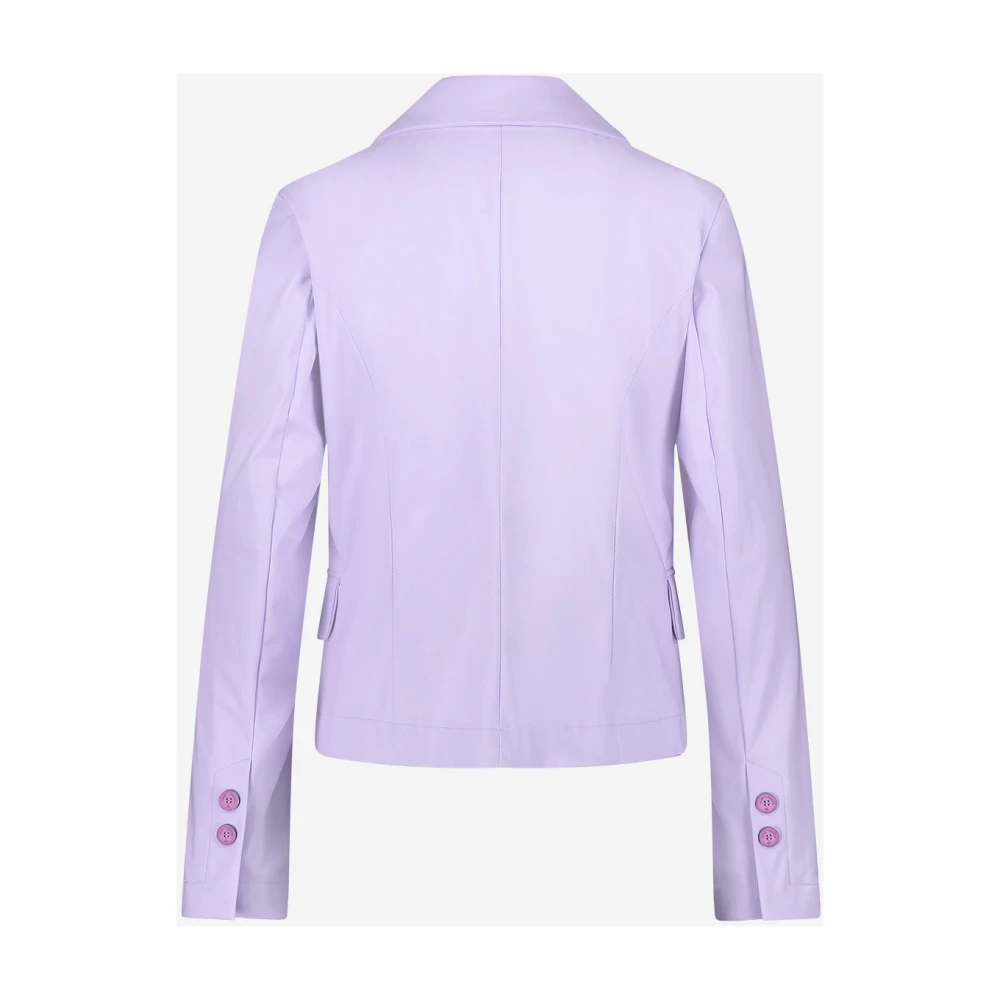 Jane Lushka Ademende Jersey Blazer | Moderne Pasvorm Purple Dames