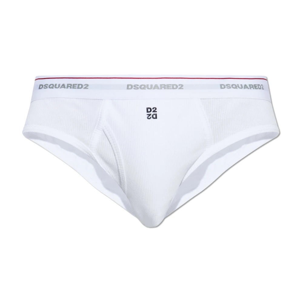Dsquared2 Uomo Bianco - Slip Con Coste - Underwear - 2XL