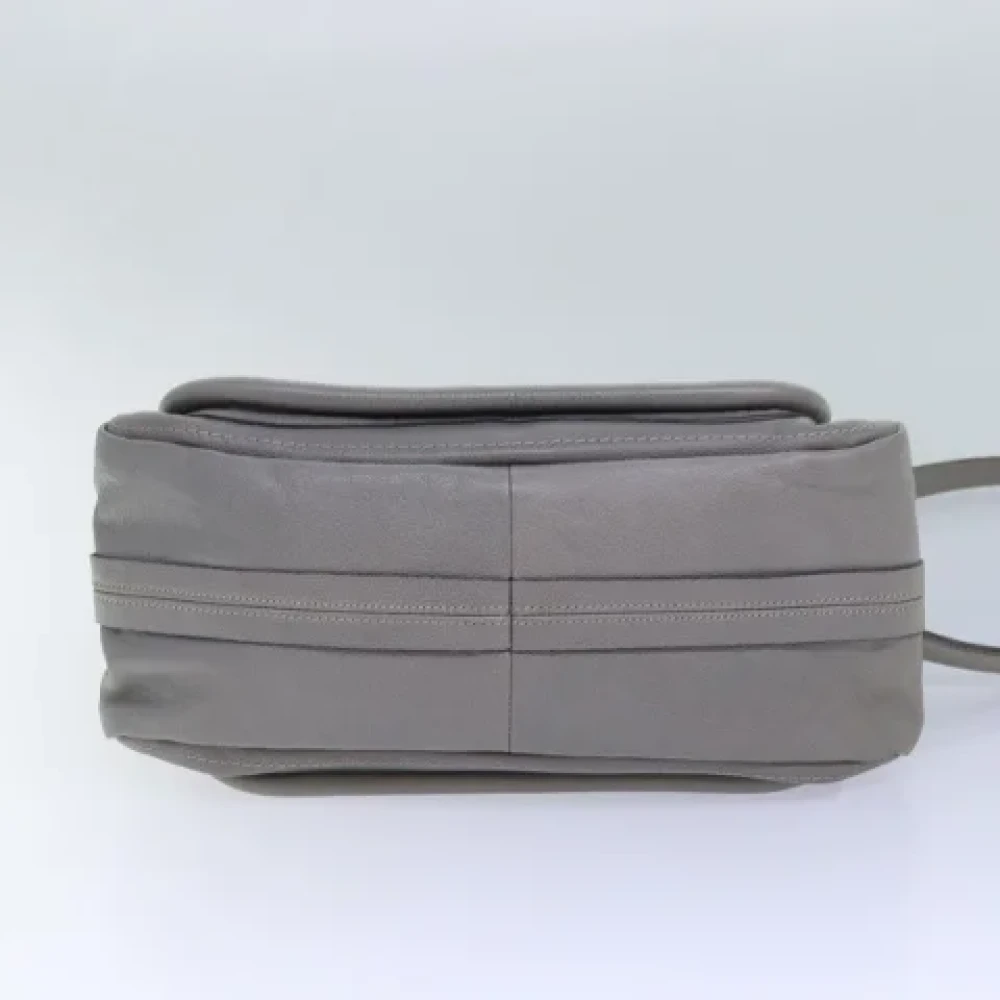 Chloé Pre-owned Leather handbags Gray Dames