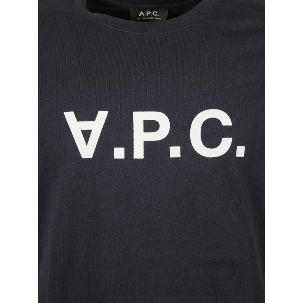 A.p.c. T-Shirts Blue Heren