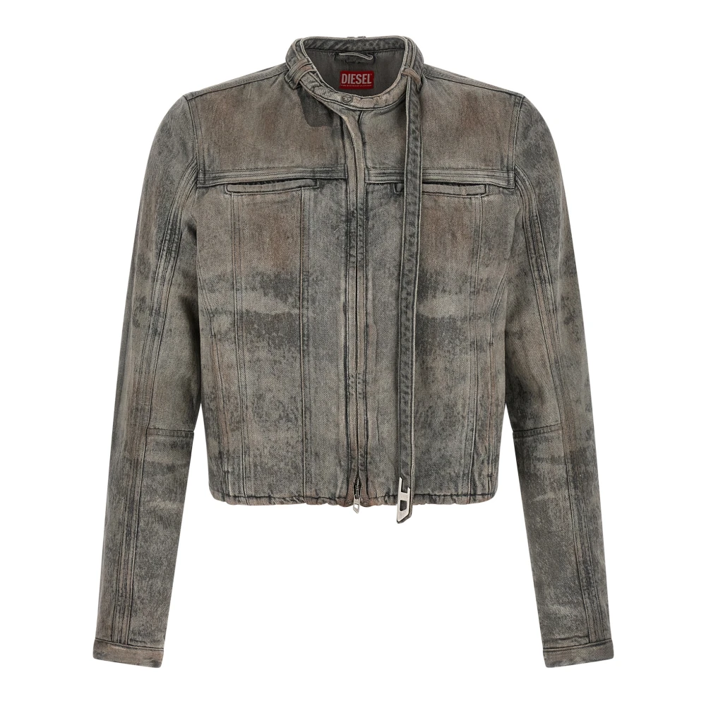 Diesel Men's Gray Denim Jackets, M, D-Vulmar-Fsi Denim Jacket
