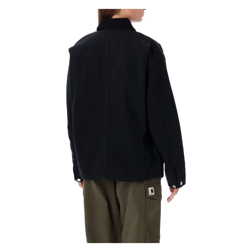Carhartt WIP Zwart Rinsed OG Michigan Jas Black Dames