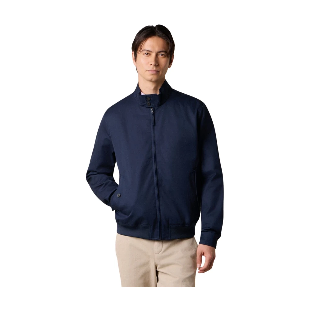 Brooks Brothers Men's Blue Light Jackets, M, Harrington Jacket