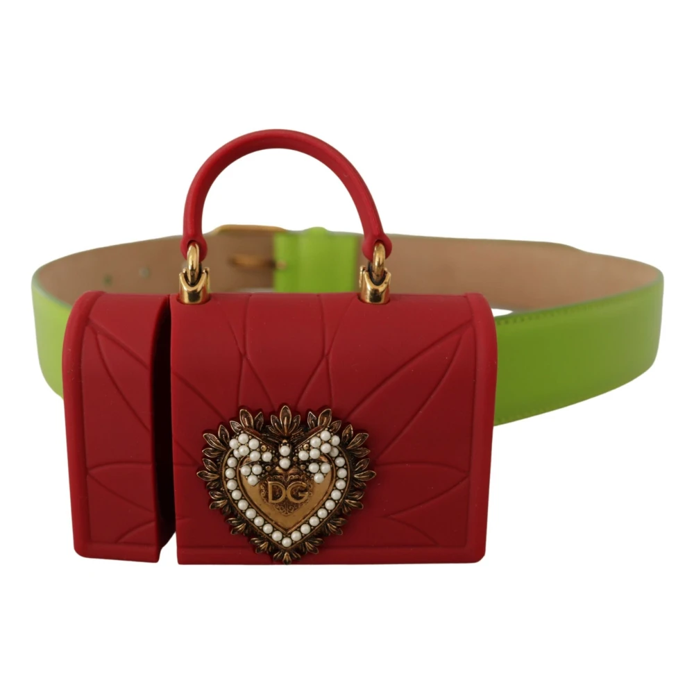 Dolce & Gabbana Hart Micro Tas Hoofdtelefoon Riem Multicolor Dames