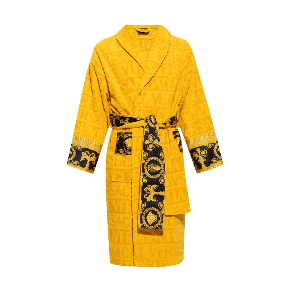 Versace Hombre Amarillo Pijama, Talla: S