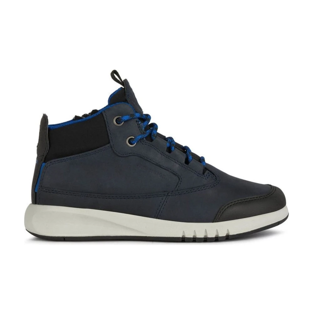 Geox Boys Blue Sneakers,, Abx Booties For Size 36 Eu