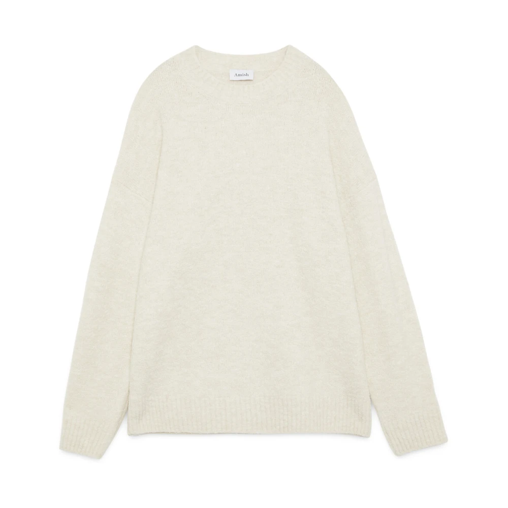 Amish Katoenen Gebreide Truien en Sweaters Beige Heren