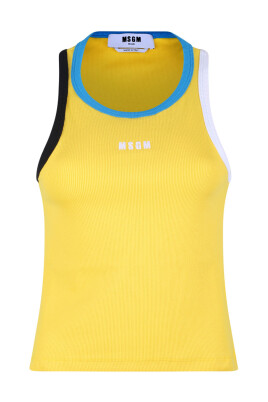debardeur-jaune-a-bordure-contrastee