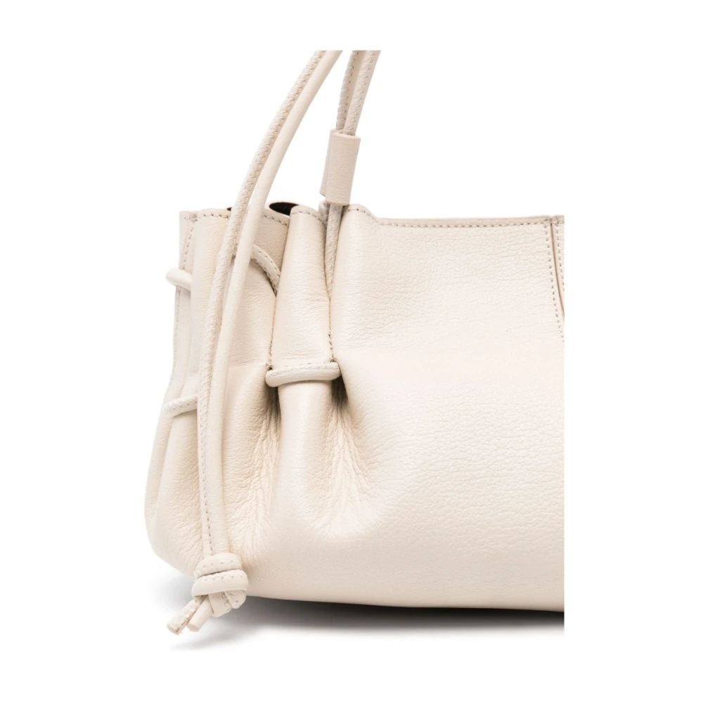 Hereu Beige Schoudertas met Magneetsluiting Beige Dames