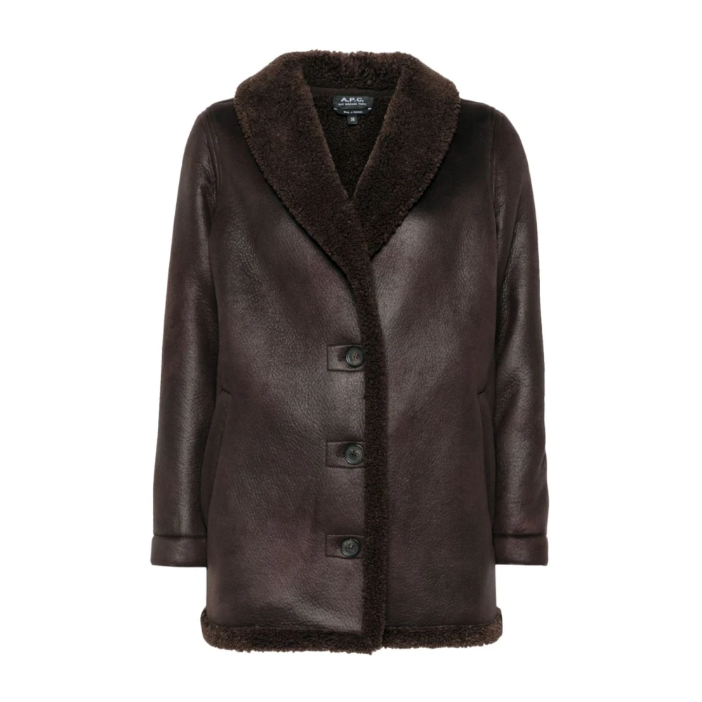 A.p.c. Brun Faux-Shearling Kappa Brown, Dam