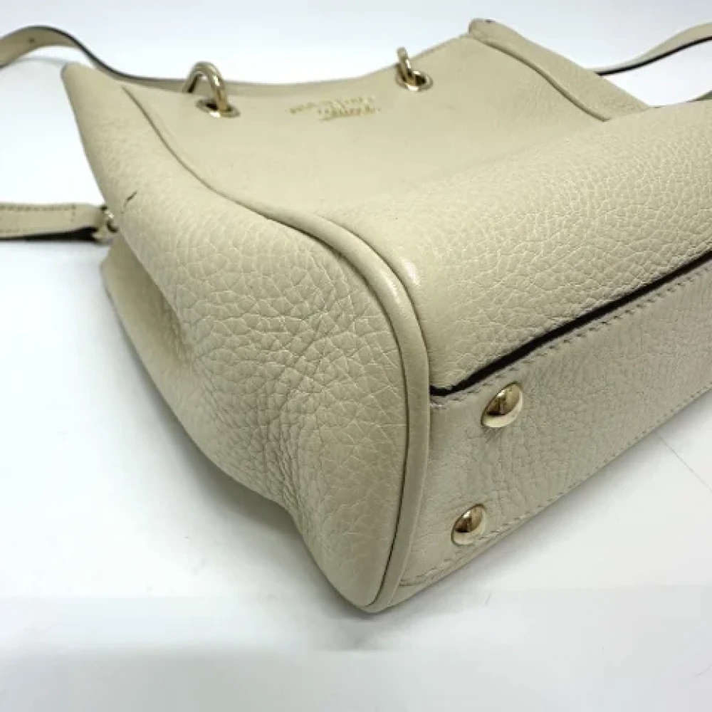 Gucci Vintage Pre-owned Leather handbags White Dames