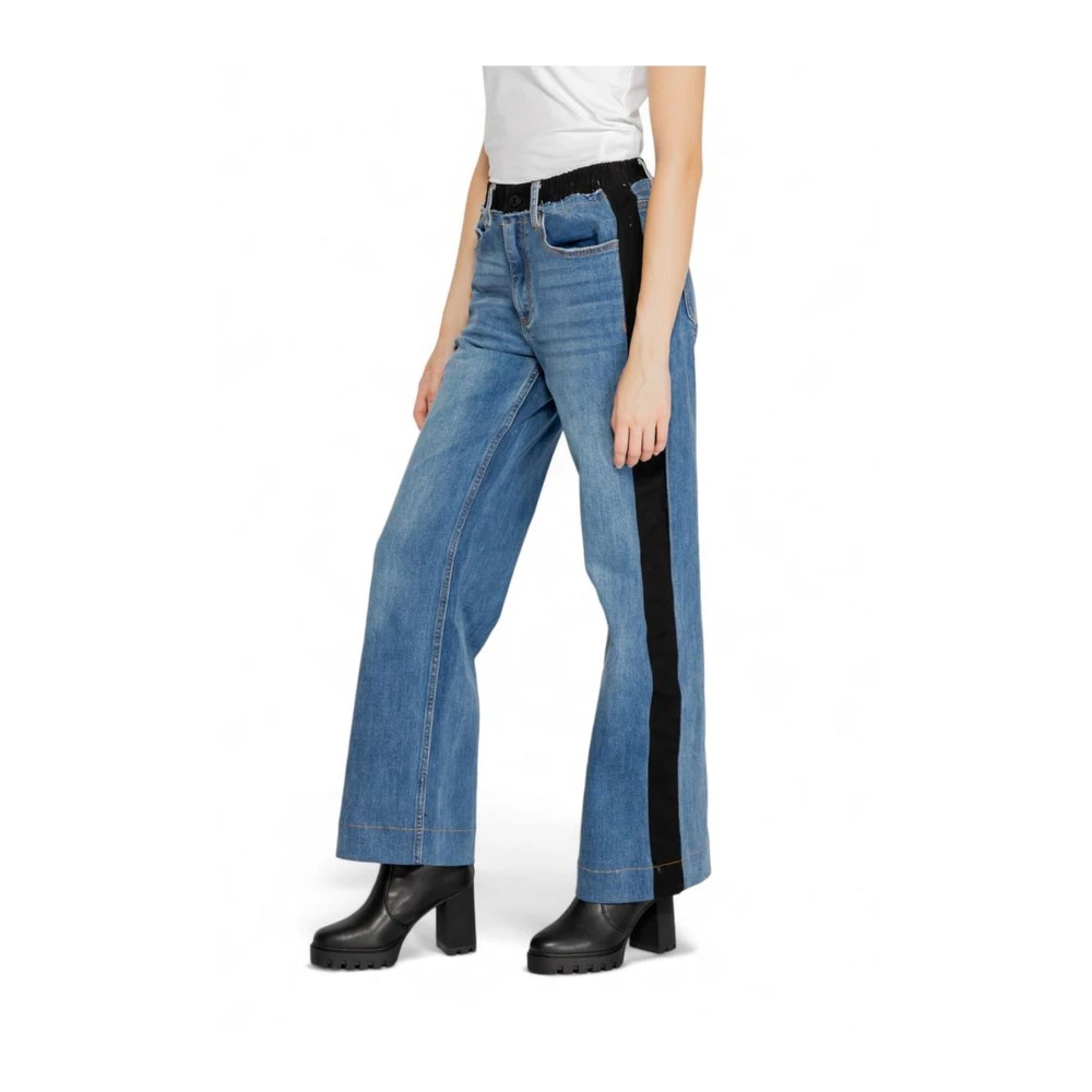 Desigual Stretch Katoenmix Dames Jeans Blue Dames