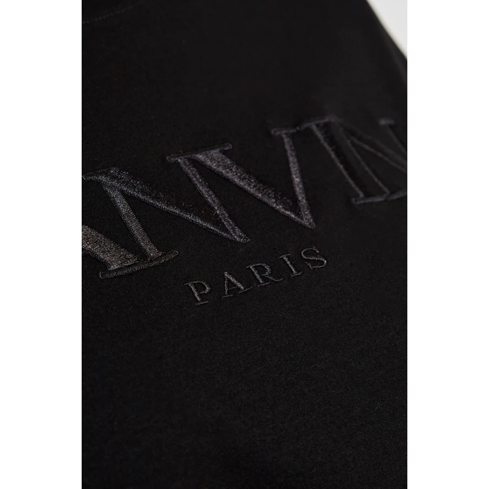 Lanvin Katoenen T-shirt Black Dames