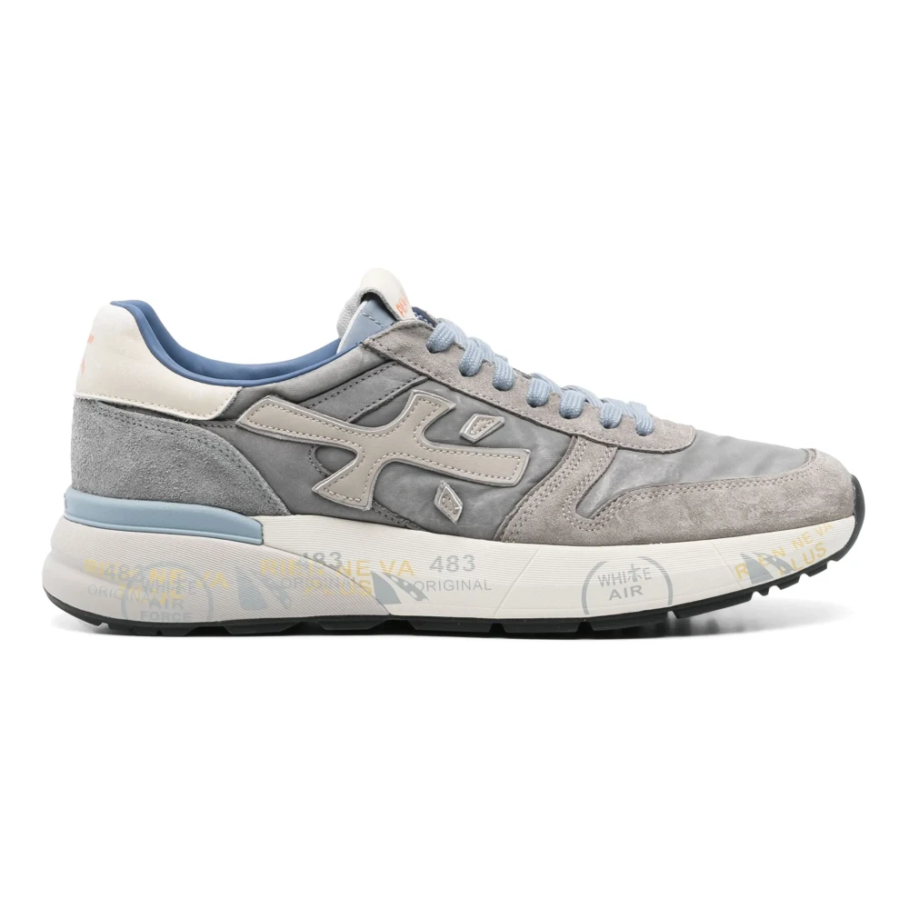 Premiata Grijze Mix Sneakers Mick Stijl Heren Schoenen Grijs