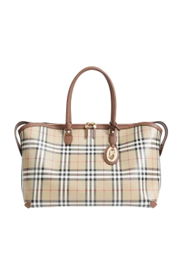 Medium Check Zip Tote