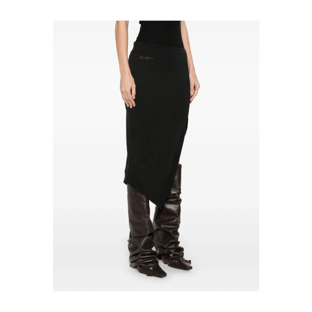 The Attico Zwarte en Bruine Rok Black Dames