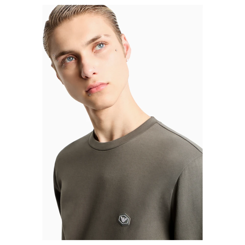 Emporio Armani Groene Sweaters voor Mannen Green Heren