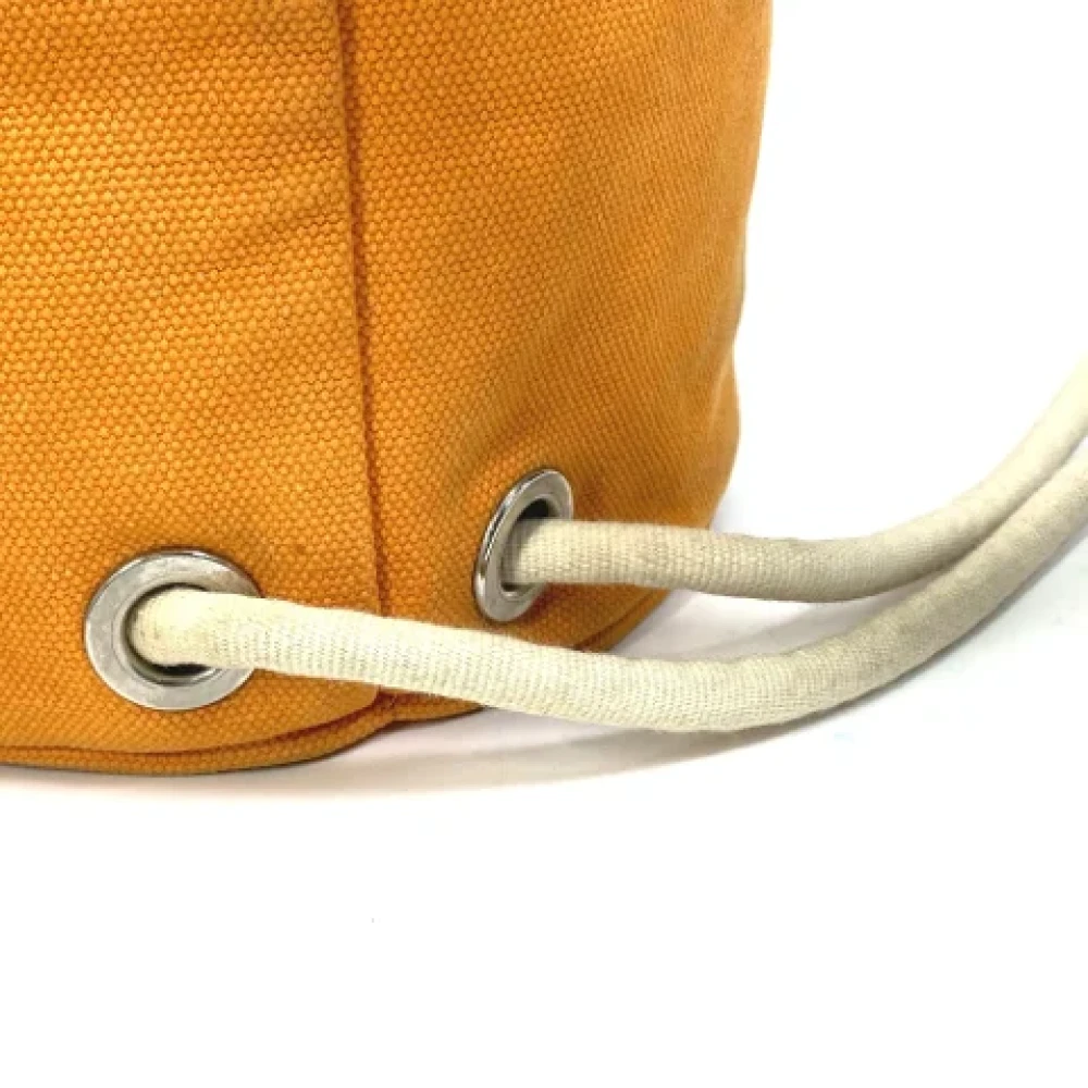 Hermès Vintage Pre-owned Cotton shoulder-bags Orange Dames