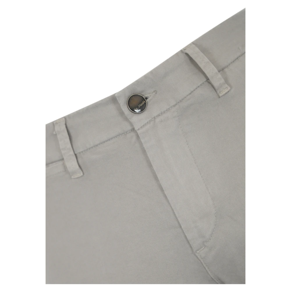 Re-Hash Slim Katoen IJs Grijs Broek Gray Heren