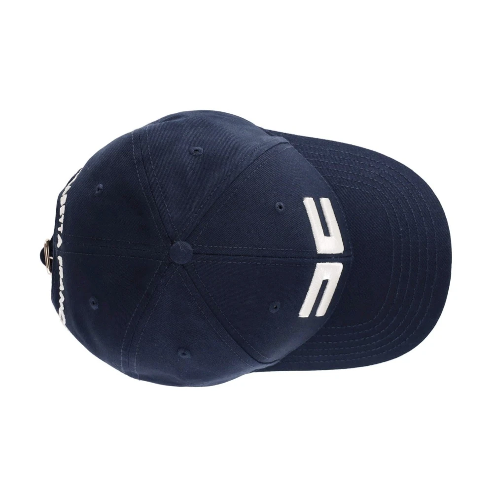 Elisabetta Franchi Blauwe Baseballpet met Geborduurd Logo Blue Dames