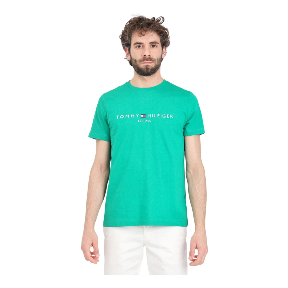 Tommy Hilfiger T-Shirts Green Heren