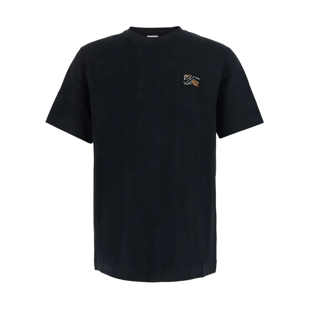 BURBERRY | Black cotton T-shirt with knight patch | male | M - Bild 5