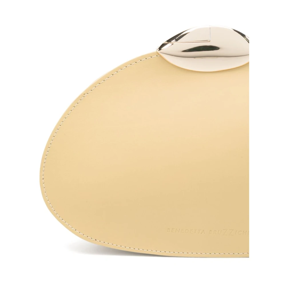 Benedetta Bruzziches Gele Schoudertas Elegant Mode Accessoire Brown Dames