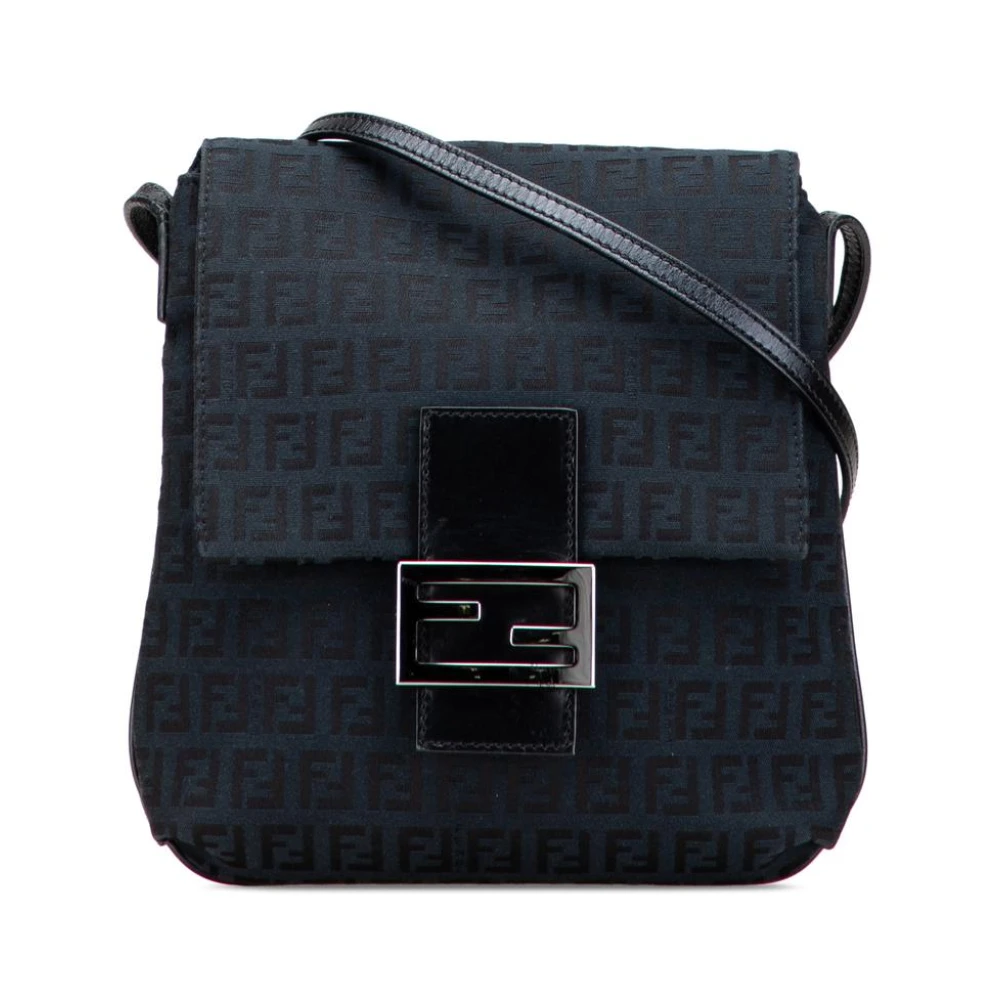 Fendi Vintage Women's Blue Pre-Owned Textile Shoulder Bag