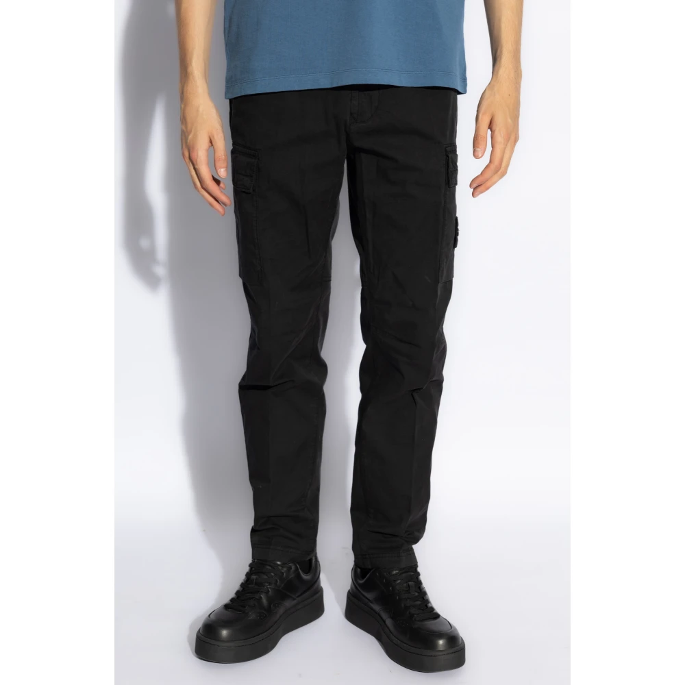 Stone Island Broek met zakken Black Heren