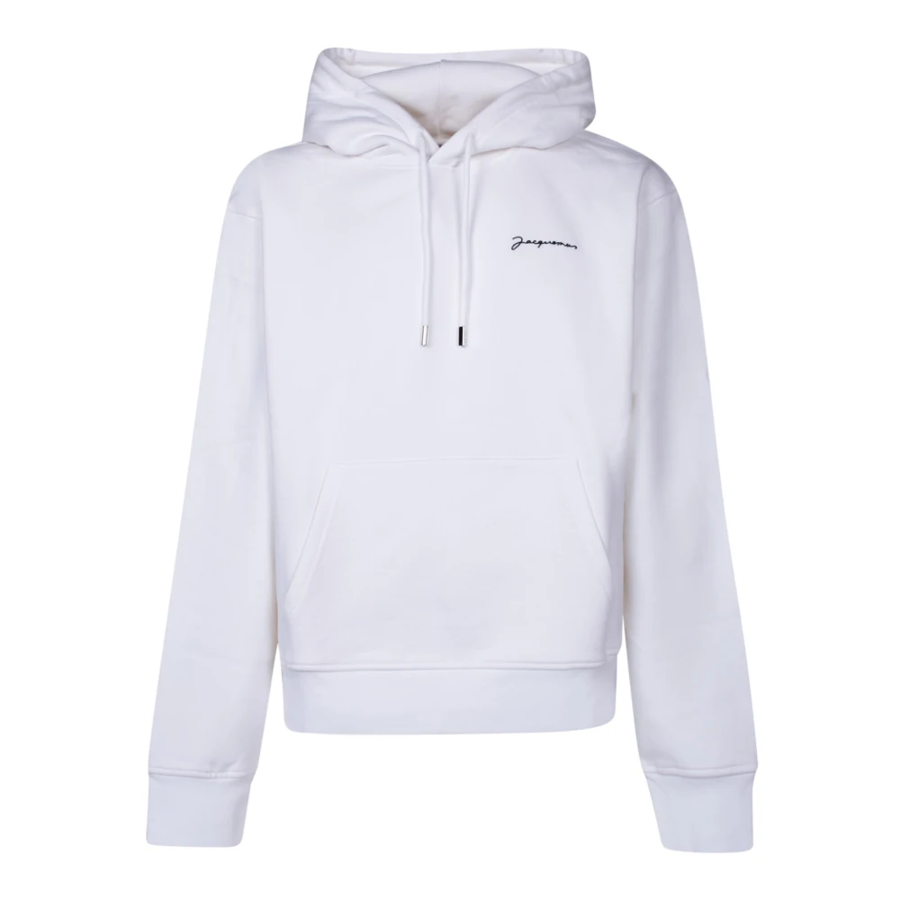 Jacquemus Geborduurde hoodie met logo White Dames