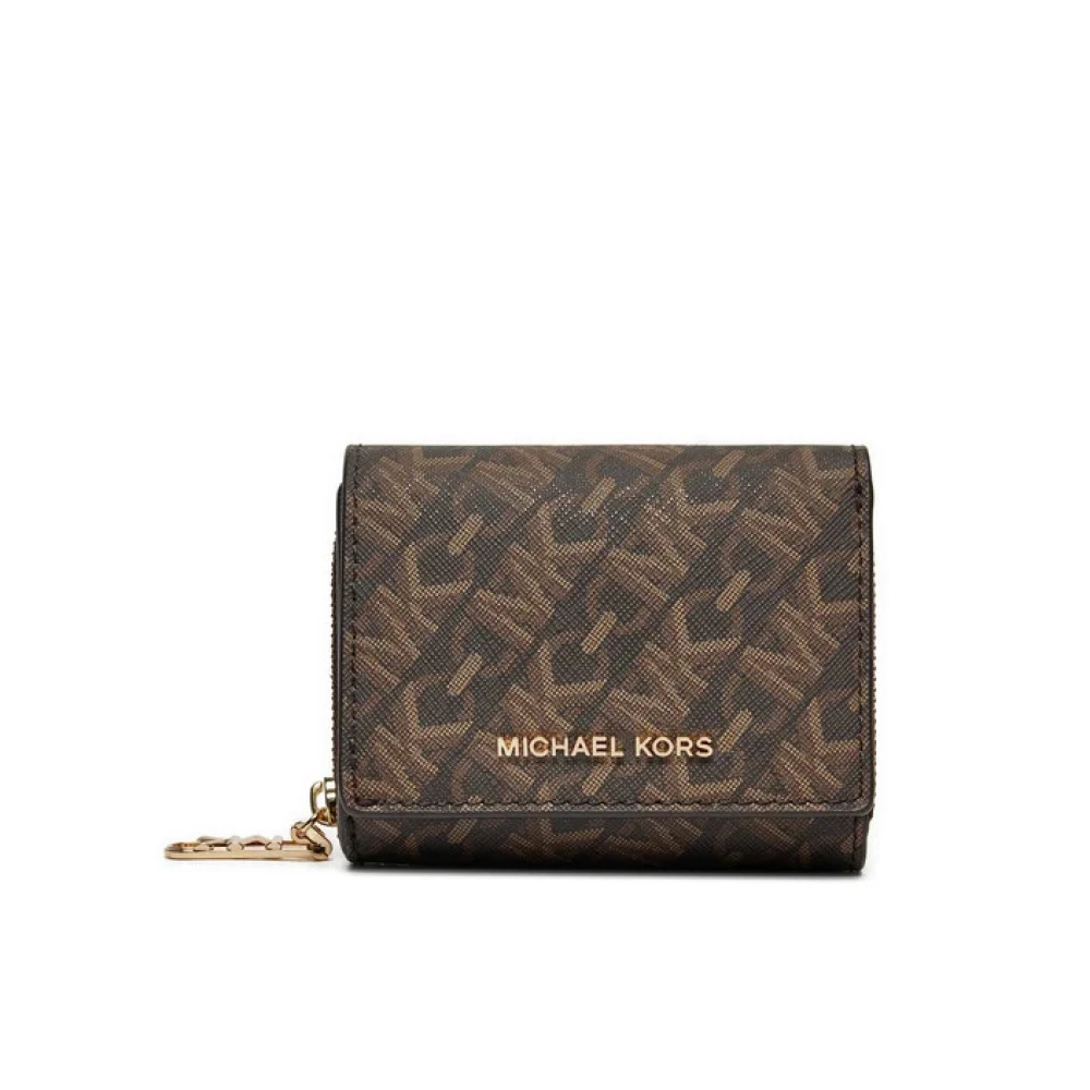 Michael Kors Empire Logo Mini Portemonnee Brown Dames